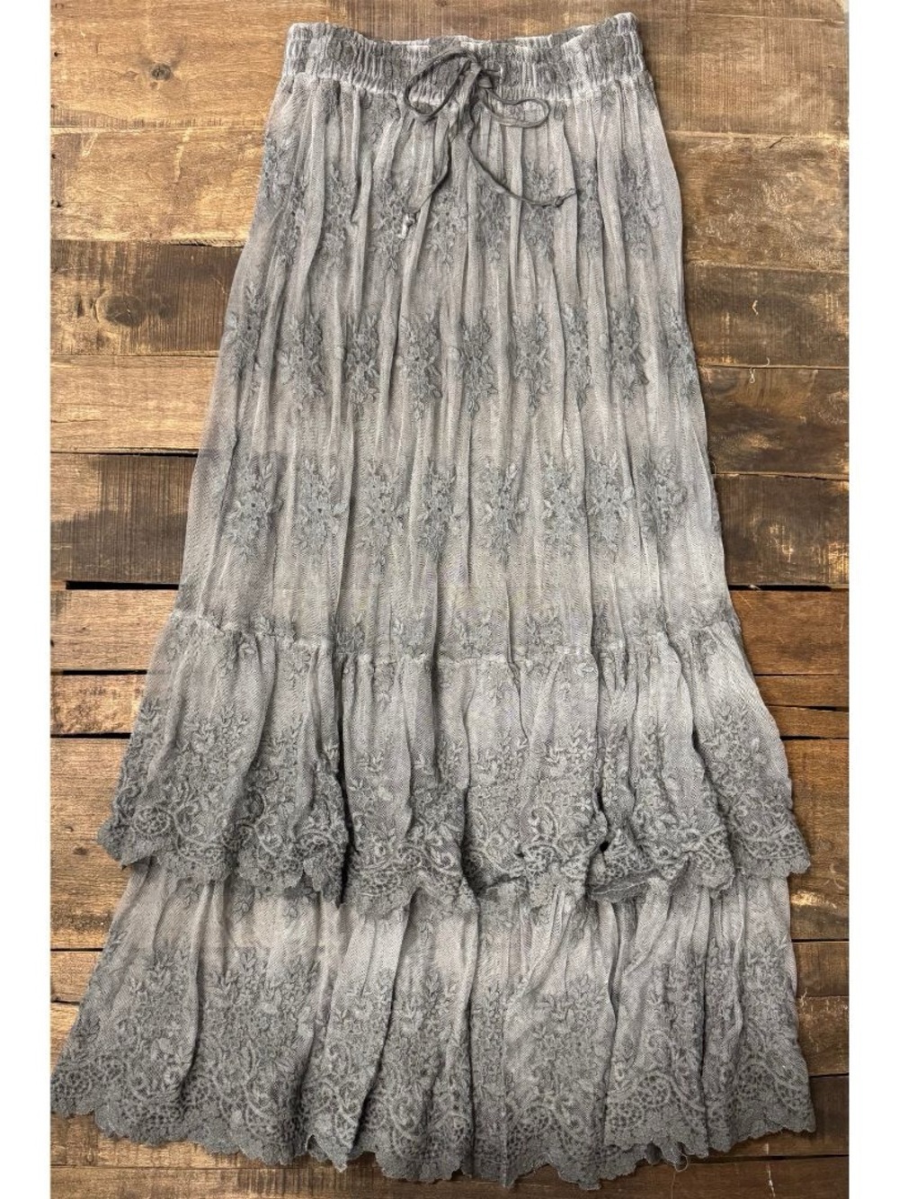 🔥BRAND NEW Jaded Gypsy Whispered Skies Skirt - Charcoal